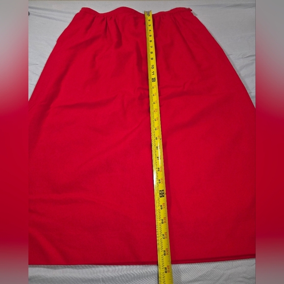 Pendleton Red Midi Pencil Skirt for Work - Picture 9 of 10